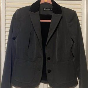7th Avenue Design Studio Gray & Black blazer sz4